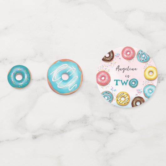 Tafel Confetti 2e verjaardag. (Voorkanten)