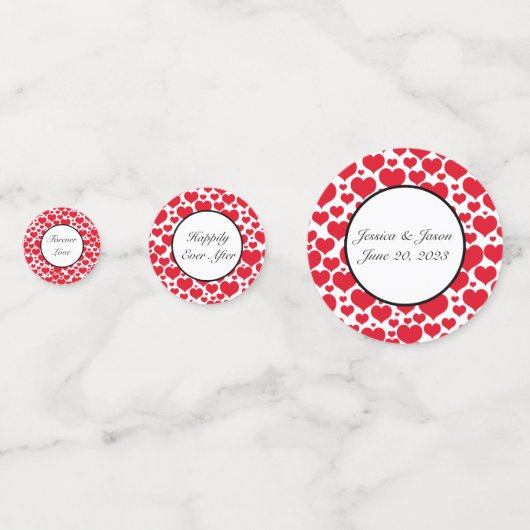 Tafel Confetti-Aangepast huwelijk Confetti (Voorkanten)