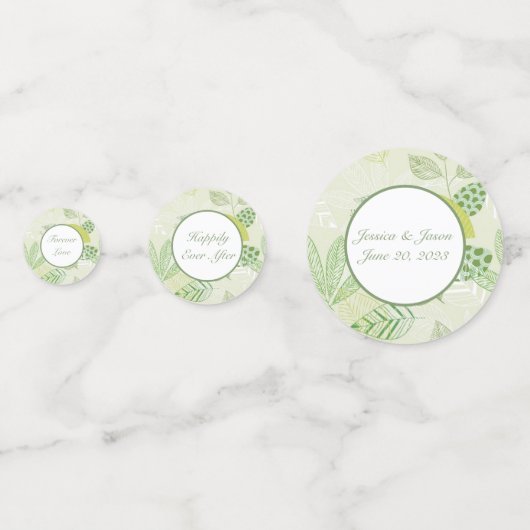 Tafel Confetti-Aangepaste Confetti van de Weddensc (Voorkanten)