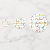 Tafel Confetti - alfabet (Achterkanten)