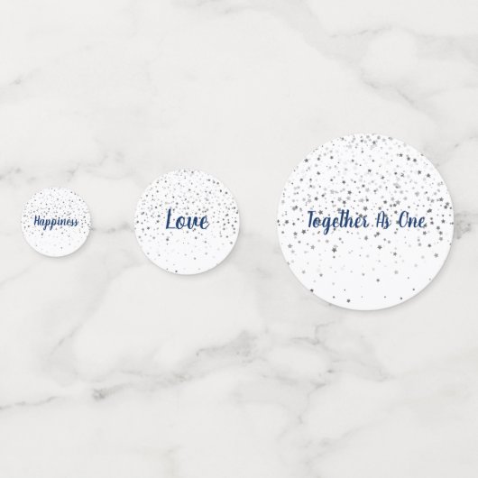 Tafel-Confetti-bruiloft Confetti (Achterkanten)