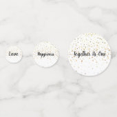 Tafel-Confetti-bruiloft Confetti (Achterkanten)