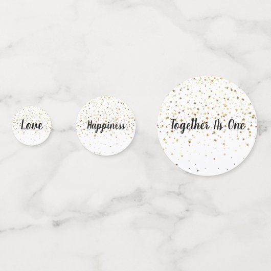 Tafel-Confetti-bruiloft Confetti (Achterkanten)