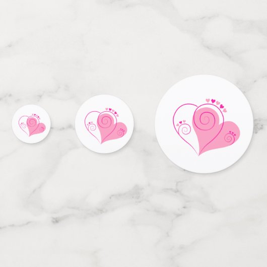 Tafel Confetti Hearts (Achterkanten)