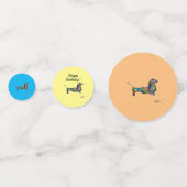 Tafel Confetti met Dachshund (Voorkanten)