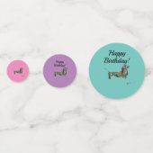 Tafel Confetti met Dachshund (Achterkanten)