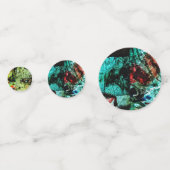 Tafel Confetti, Recyclen plastiek decoratieve conf Confetti (Achterkanten)