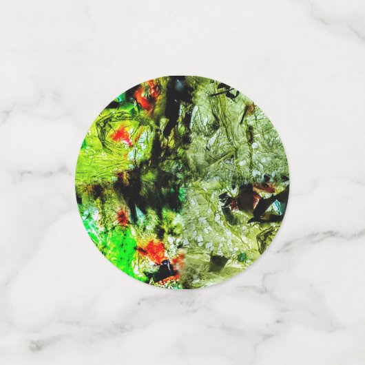 Tafel Confetti, Recyclen plastiek decoratieve conf Confetti (Kleine voorkant)