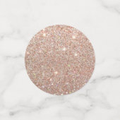 Tafel Confetti - Roos Gouden Glitter Fab (Kleine voorkant)
