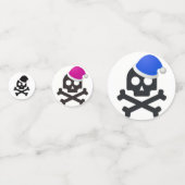 Tafel Confetti schedel (Voorkanten)