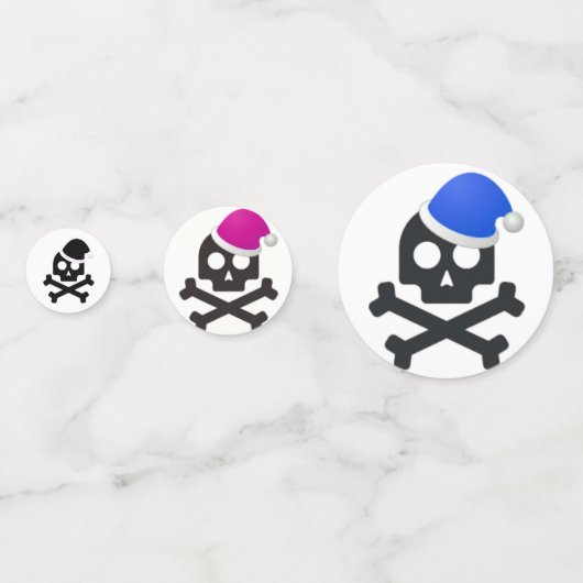 Tafel Confetti schedel (Voorkanten)