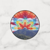 Tafel Confetti Tye-Dye Mt Tamalpais Sky Design (Kleine voorkant)