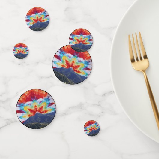 Tafel Confetti Tye-Dye Mt Tamalpais Sky Design (Groep)