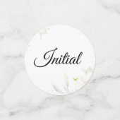 Tafel Confetti Witte Lelie Gele Vlinder (Kleine voorkant)