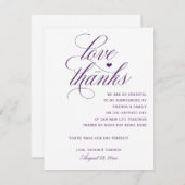 Tafel Dankkaartjes | Koninklijke Calligrafie (Prui Kaart (Voorkant / Achterkant)