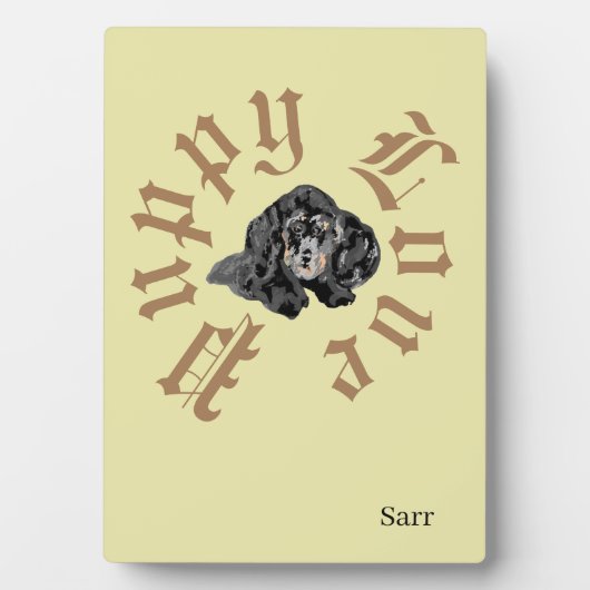 Tafel Easel Met Canvas : Puppy Love Fotoplaat (voorkant)