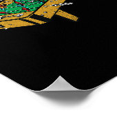 Tafel Football tafelvoetbal speler geschenken Poster (Hoek)