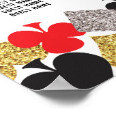 Tafel Huwelijk Vegas Casino Zitplaatsen 18 Tafels Poster (Hoek)