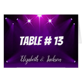 Tafel Kaart #13 - In de Spotlight Wedding / Party