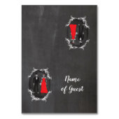 Tafel Kaarten Naam van de gast bruiloft schedel sk (Voorkant)