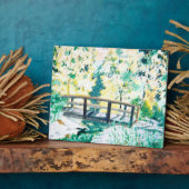 Tafel met canvas: ochtenddauw fotoplaat (Zijkant)