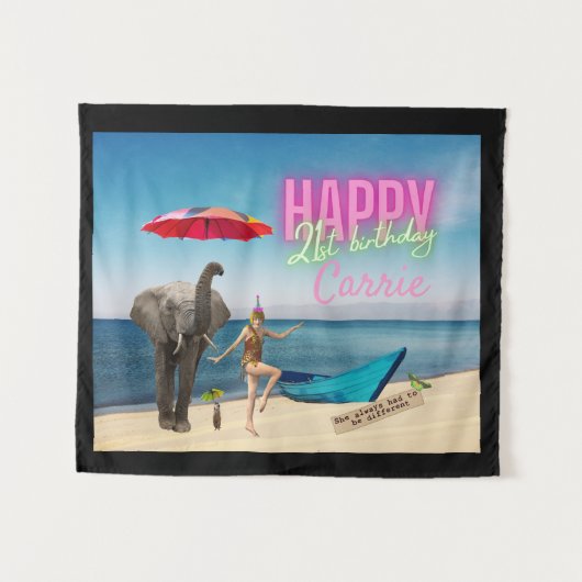 Tafel met gewijzigde kunst voor 21e verjaardag van wandkleed (Voorkant (horizontaal))