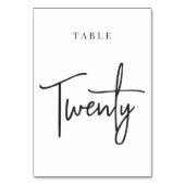 Tafel met scripts voor zwart-wit en wit kaart (Achterkant)