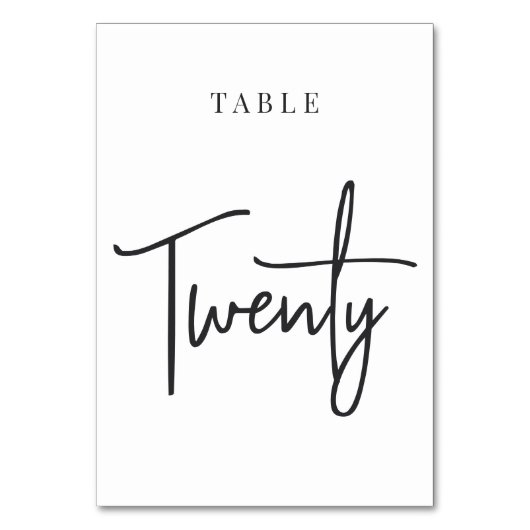 Tafel met scripts voor zwart-wit en wit kaart (Achterkant)