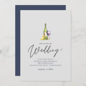 Tafel met wijn en kaas voor bruiloft (Voorkant / Achterkant)