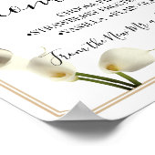 Tafel met zoete donutbar trouwreceptie bord poster (Hoek)