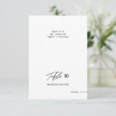 Tafel, naam en maaltijdkeuze Trouwplaatskaart Kaart (Staand voorkant)