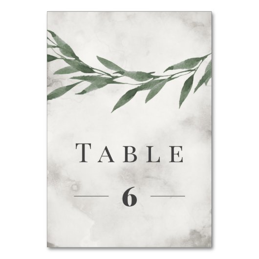 Tafel nr. Classic RUSTIC Kaart (Achterkant)