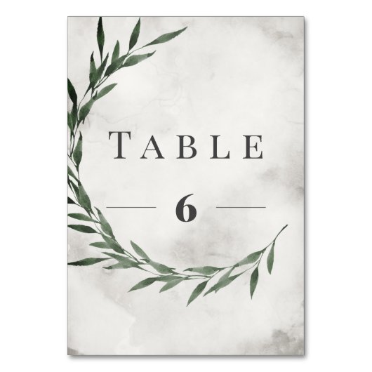 Tafel nr. Classic RUSTIC Kaart (Voorkant)