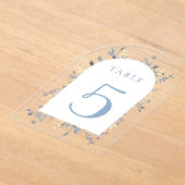 tafel nummer 5 acryl uitnodigingen (Laagn)