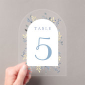 tafel nummer 5 acryl uitnodigingen (Insitu (Draagbaar))