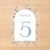 tafel nummer 5 acryl uitnodigingen (Voorkant)