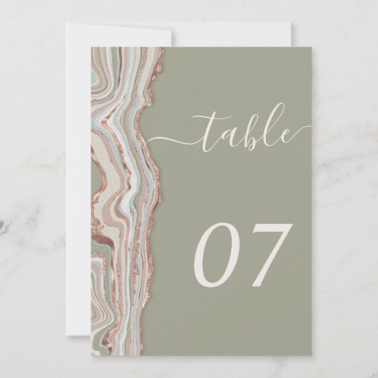 Tafel nummer 5x7" (Voorkant)