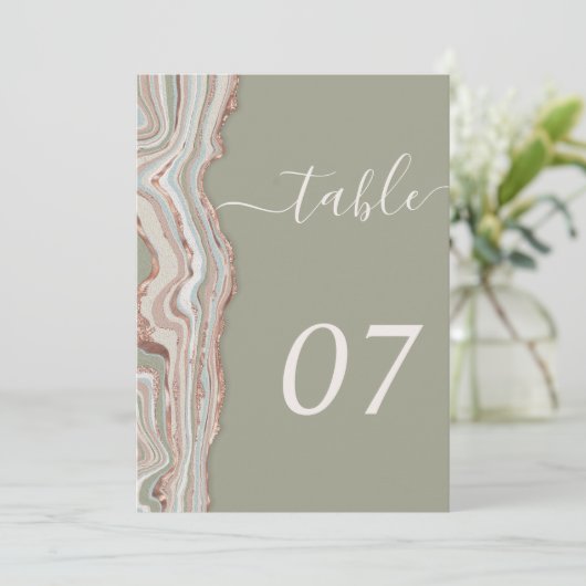 Tafel nummer 5x7" (Staand voorkant)