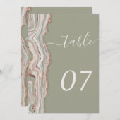 Tafel nummer 5x7" (Voorkant / Achterkant)