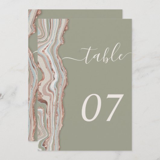 Tafel nummer 5x7" (Voorkant / Achterkant)