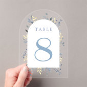 tafel nummer 8 acryl uitnodigingen (Insitu (Draagbaar))