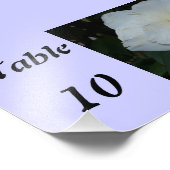 Tafel Nummer Bloem Foto Afdruk (Hoek)