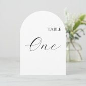 Tafel Nummer Een Kaart (Staand voorkant)