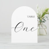 Tafel Nummer Een Kaart (Staand voorkant)