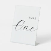 Tafel Nummer Een Reclamebord Met Voetstuk (Voorkant)