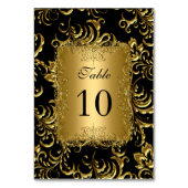 Tafel Nummer Kaarten Royal Zwart Goud (Achterkant)