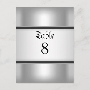 Tafel Nummer Kaarten Zilver