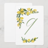 Tafel Nummer Negen Citroen Kaart (Voorkant / Achterkant)