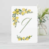 Tafel Nummer Negen Citroen Kaart (Staand voorkant)