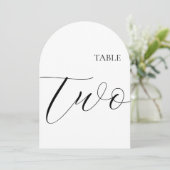 Tafel Nummer Twee Kaart (Staand voorkant)